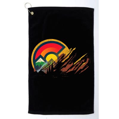 Red Rocks Amphitheater Colorado State Flag Golf Towel