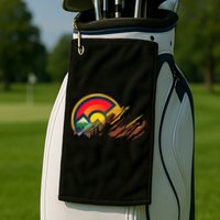 Red Rocks Amphitheater Colorado State Flag Golf Towel