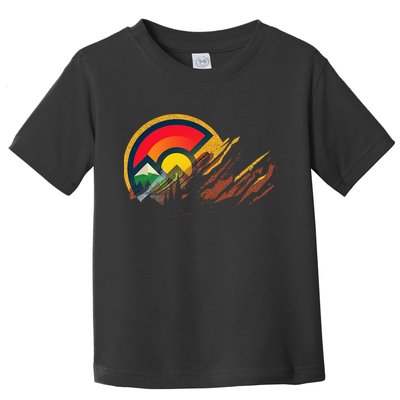 Red Rocks Amphitheater Colorado State Flag Toddler T-Shirt