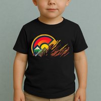Red Rocks Amphitheater Colorado State Flag Toddler T-Shirt