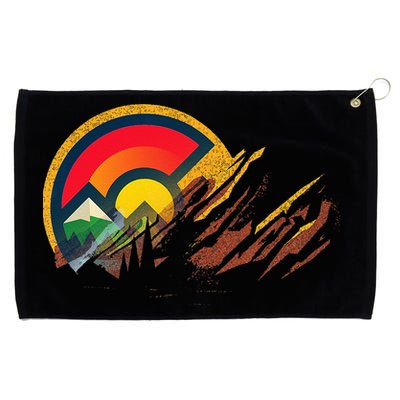 Red Rocks Amphitheater Colorado State Flag Grommeted Golf Towel