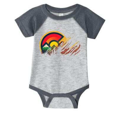 Red Rocks Amphitheater Colorado State Flag Infant Baby Jersey Bodysuit