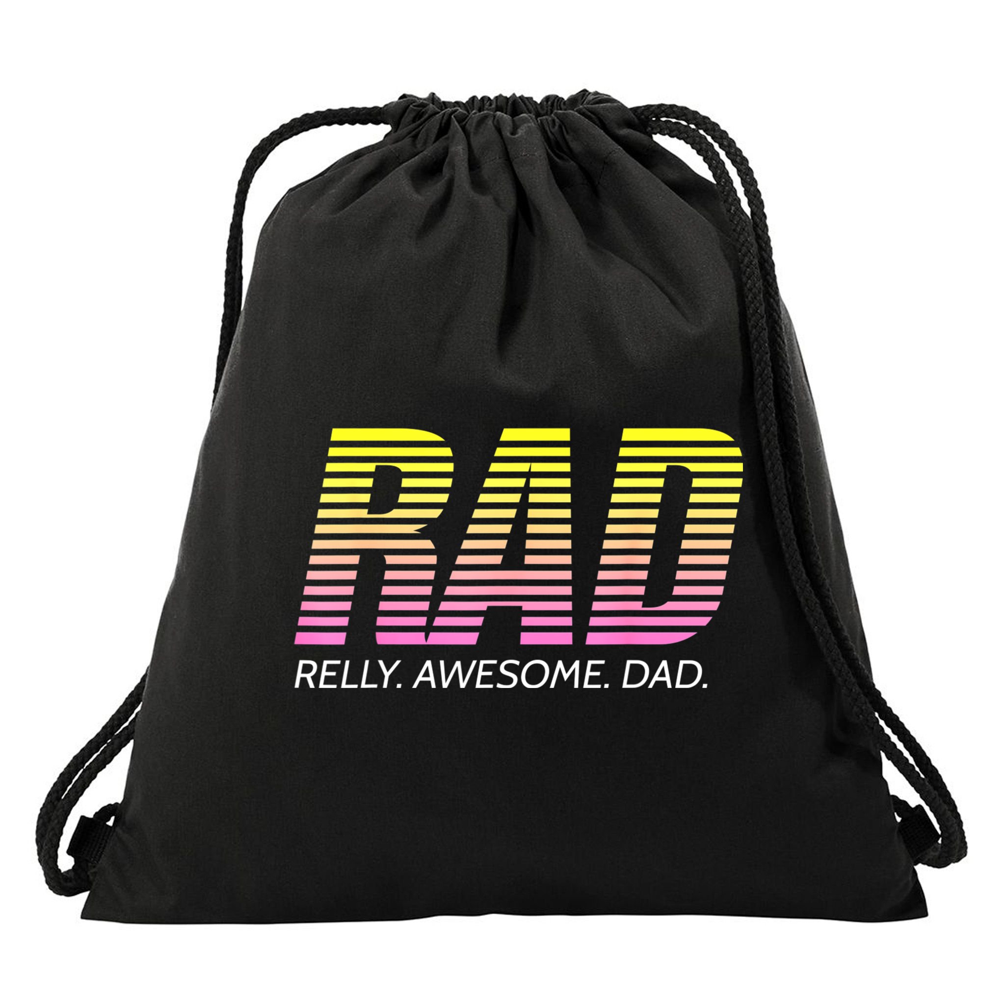 RAD Really Awesome Dad Father's Day Drawstring Bag