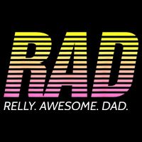 RAD Really Awesome Dad Father's Day Flat Bill Trucker Hat