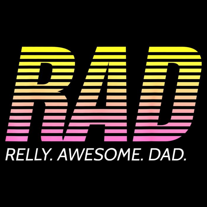 RAD Really Awesome Dad Father's Day Flat Bill Trucker Hat
