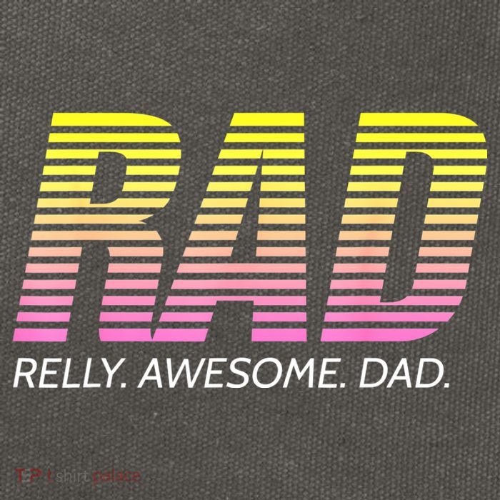 RAD Really Awesome Dad Father's Day Cotton Canvas Backpack