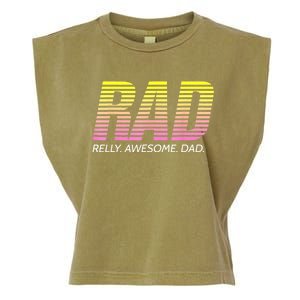 RAD Really Awesome Dad Father's Day Garment-Dyed Women's Muscle Tee