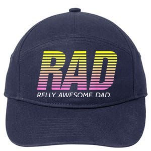 RAD Really Awesome Dad Father's Day 7-Panel Snapback Hat