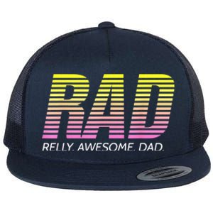 RAD Really Awesome Dad Father's Day Flat Bill Trucker Hat