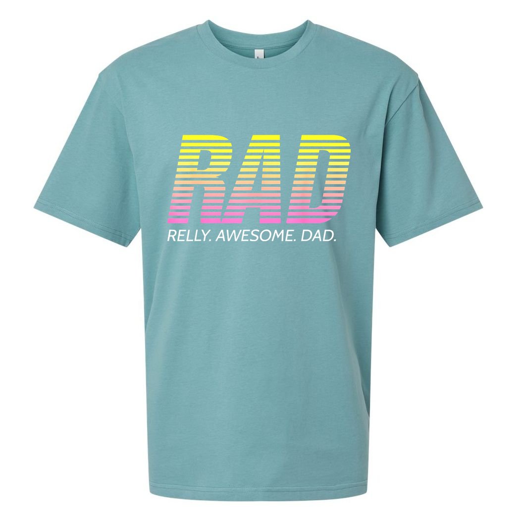 RAD Really Awesome Dad Father's Day Sueded Cloud Jersey T-Shirt