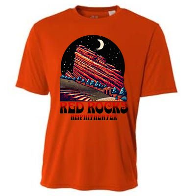 Red Rocks Amphitheater & The Moon Morrison Colorado Cooling Performance Crew T-Shirt