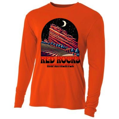 Red Rocks Amphitheater & The Moon Morrison Colorado Cooling Performance Long Sleeve Crew