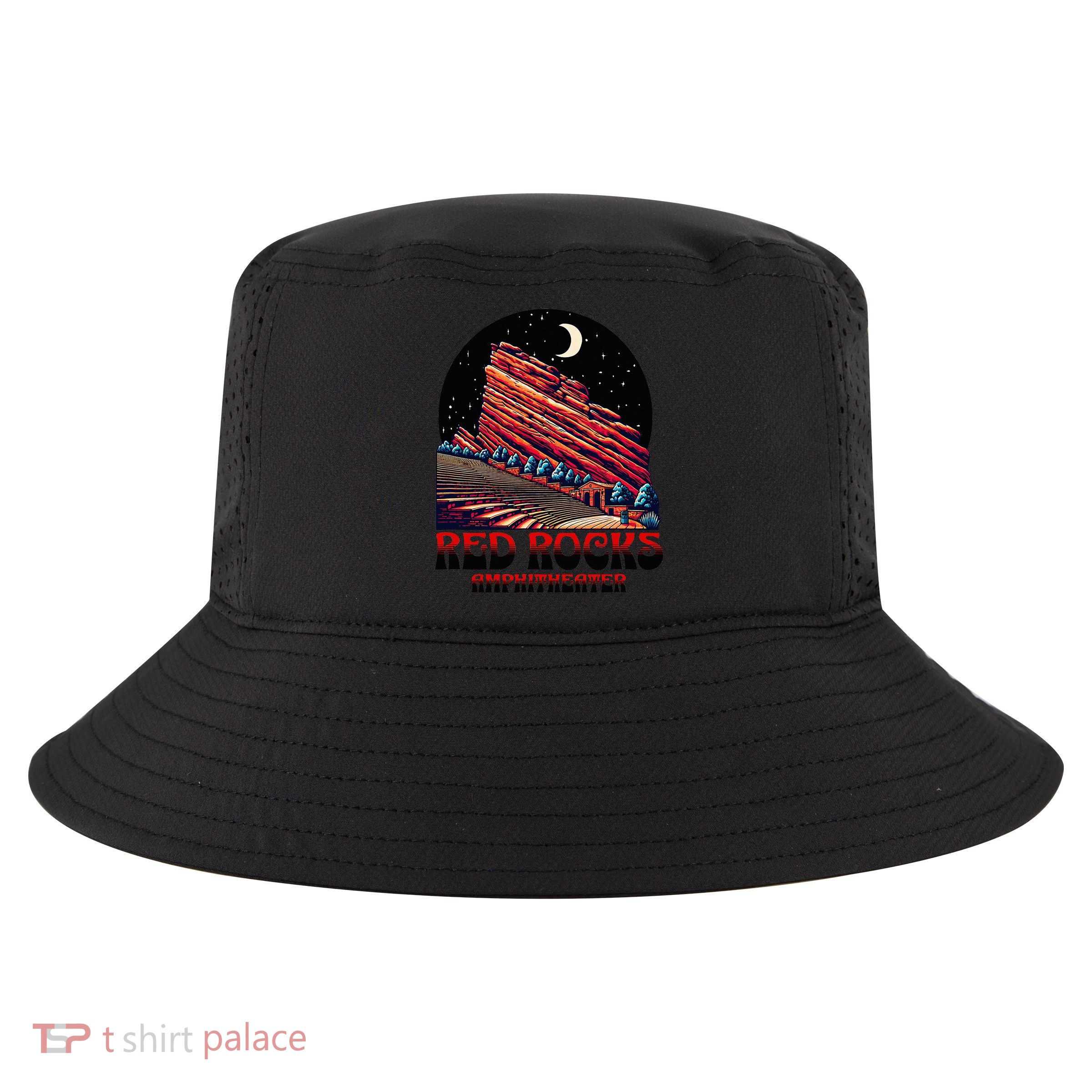 Red Rocks Amphitheater & The Moon Morrison Colorado Cool Comfort Performance Bucket Hat
