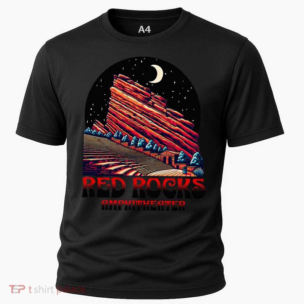 Red Rocks Amphitheater & The Moon Morrison Colorado Performance Shirt