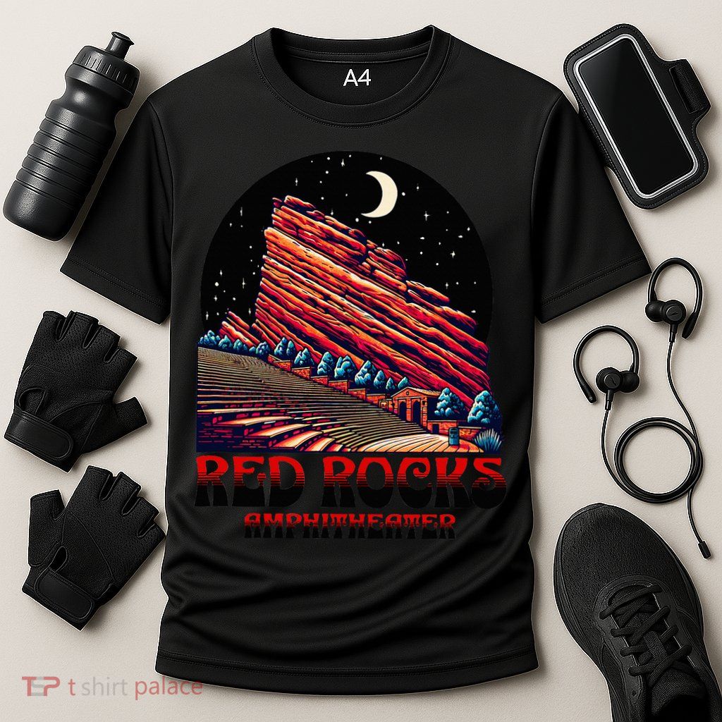 Red Rocks Amphitheater & The Moon Morrison Colorado Performance Shirt
