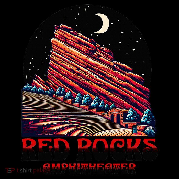 Red Rocks Amphitheater & The Moon Morrison Colorado Flatbill Hat