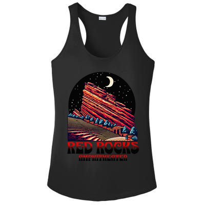 Red Rocks Amphitheater & The Moon Morrison Colorado Ladies PosiCharge Competitor Racerback Tank