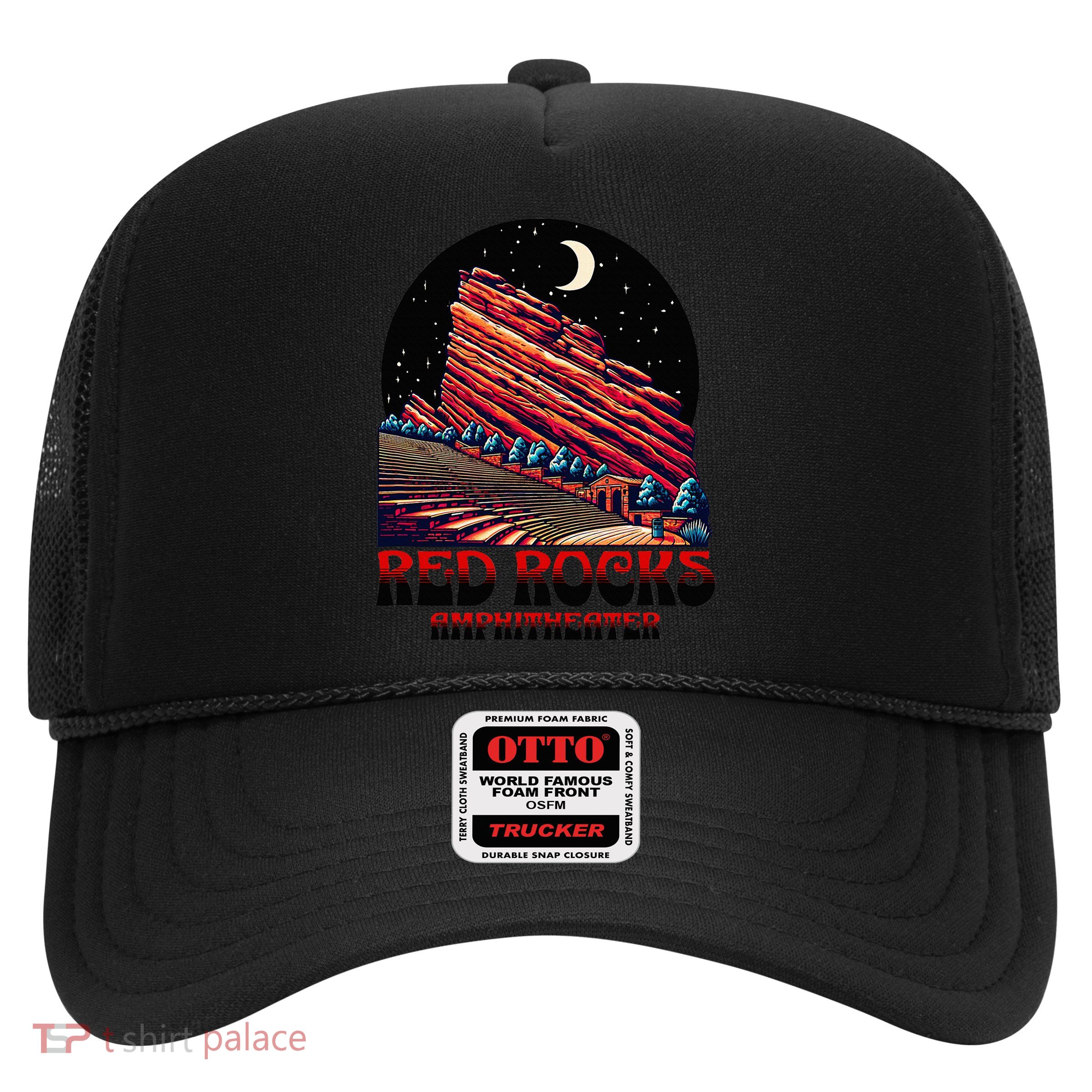 Red Rocks Amphitheater & The Moon Morrison Colorado Trucker Hat