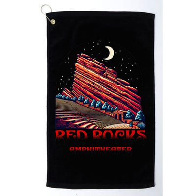 Red Rocks Amphitheater & The Moon Morrison Colorado Golf Towel