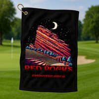 Red Rocks Amphitheater & The Moon Morrison Colorado Golf Towel