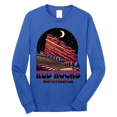 Red Rocks Amphitheater & The Moon Morrison Colorado Long Sleeve Shirt