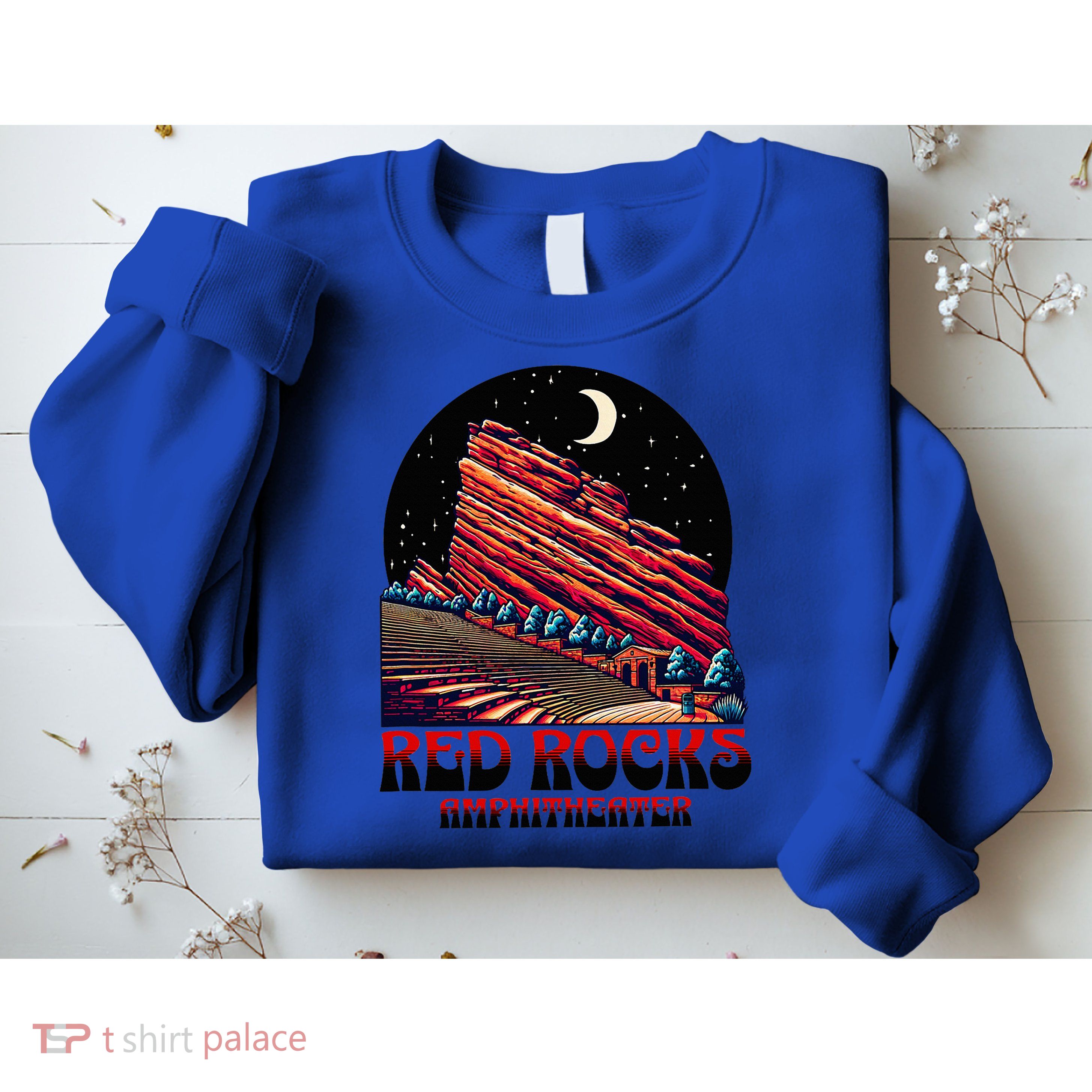 Red Rocks Amphitheater & The Moon Morrison Colorado Sweatshirt