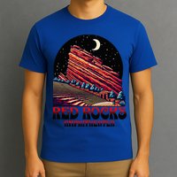 Red Rocks Amphitheater & The Moon Morrison Colorado T-Shirt