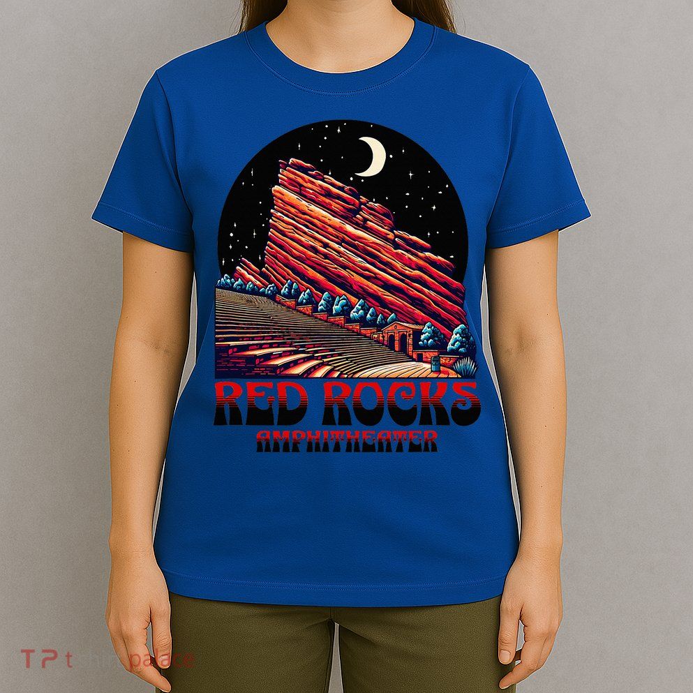 Red Rocks Amphitheater & The Moon Morrison Colorado T-Shirt