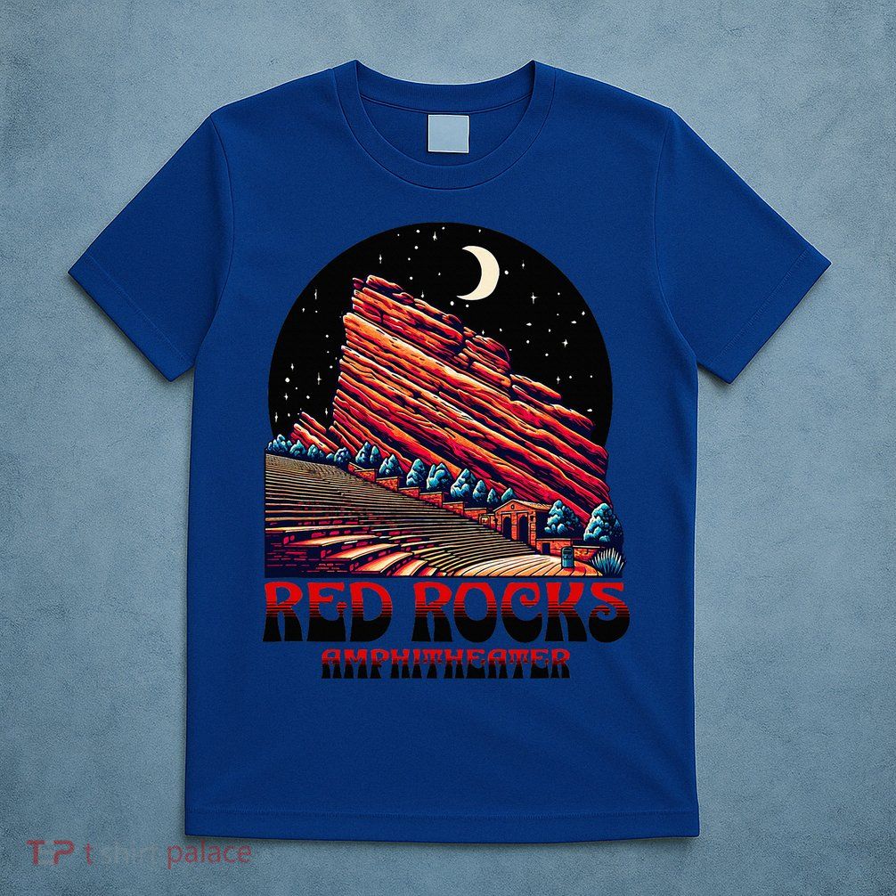 Red Rocks Amphitheater & The Moon Morrison Colorado T-Shirt
