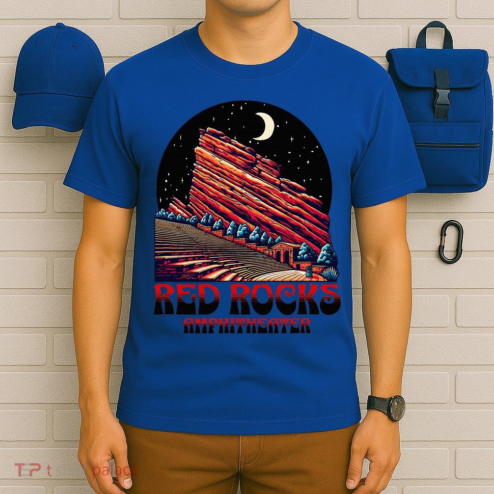 Red Rocks Amphitheater & The Moon Morrison Colorado T-Shirt
