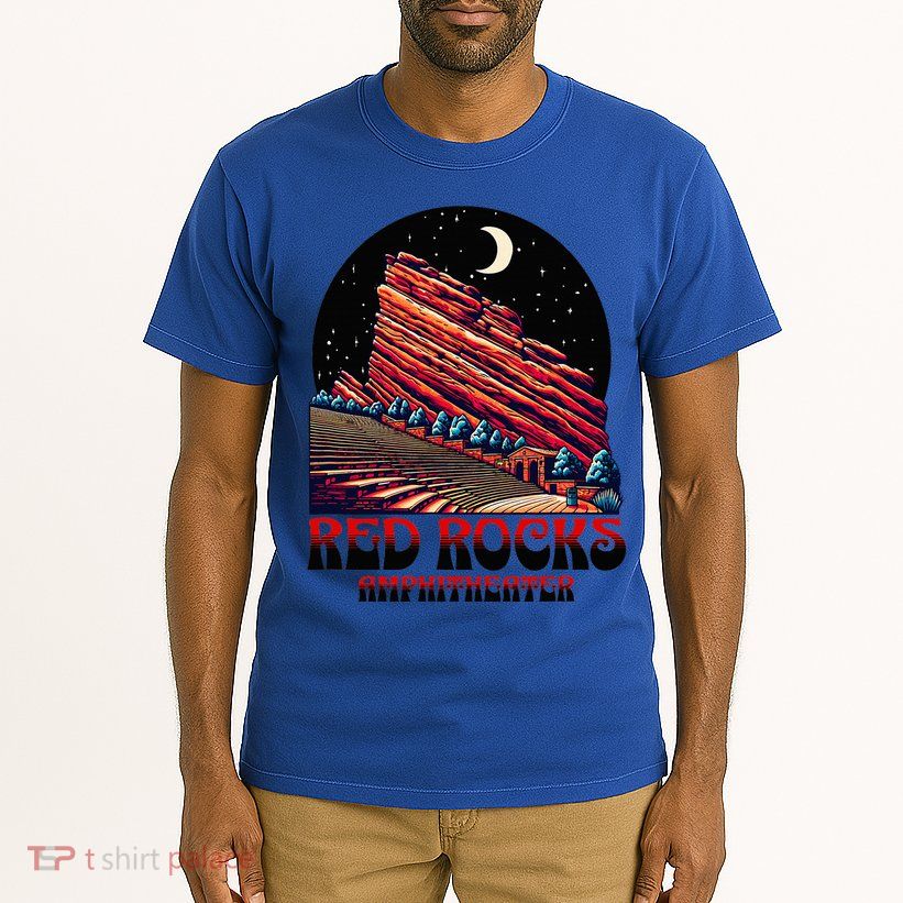Red Rocks Amphitheater & The Moon Morrison Colorado Tall T-Shirt