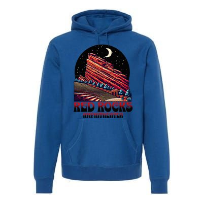 Red Rocks Amphitheater & The Moon Morrison Colorado Premium Hoodie