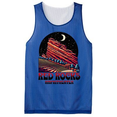 Red Rocks Amphitheater & The Moon Morrison Colorado Mesh Reversible Basketball Jersey Tank