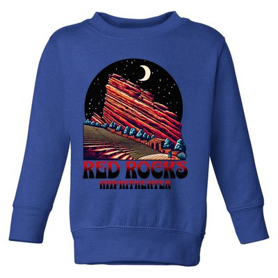 Red Rocks Amphitheater & The Moon Morrison Colorado Toddler Sweatshirt