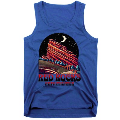 Red Rocks Amphitheater & The Moon Morrison Colorado Tank Top