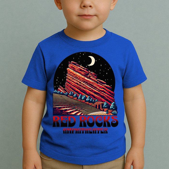 Red Rocks Amphitheater & The Moon Morrison Colorado Toddler T-Shirt