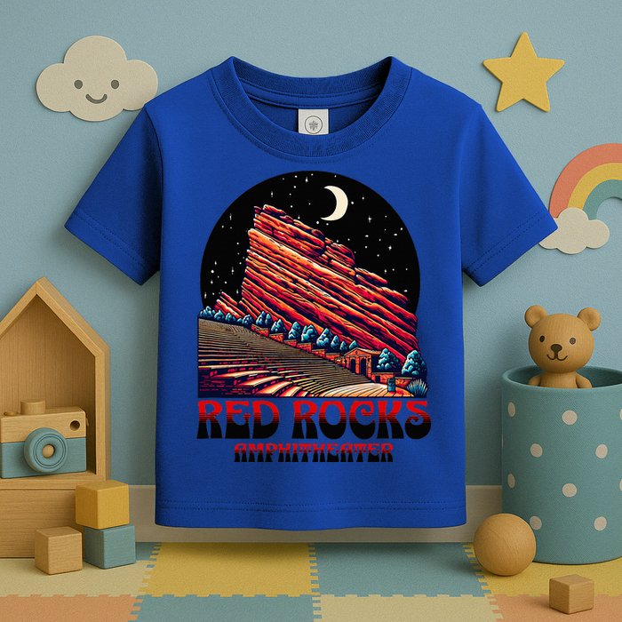 Red Rocks Amphitheater & The Moon Morrison Colorado Toddler T-Shirt
