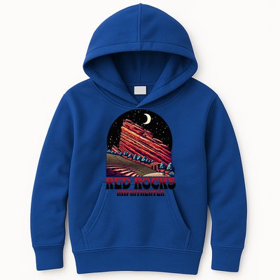 Red Rocks Amphitheater & The Moon Morrison Colorado Kids Hoodie