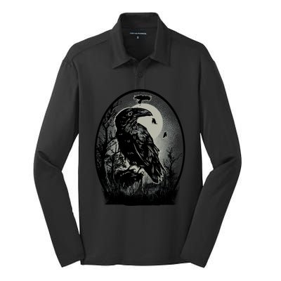 Raven Silk Touch Performance Long Sleeve Polo