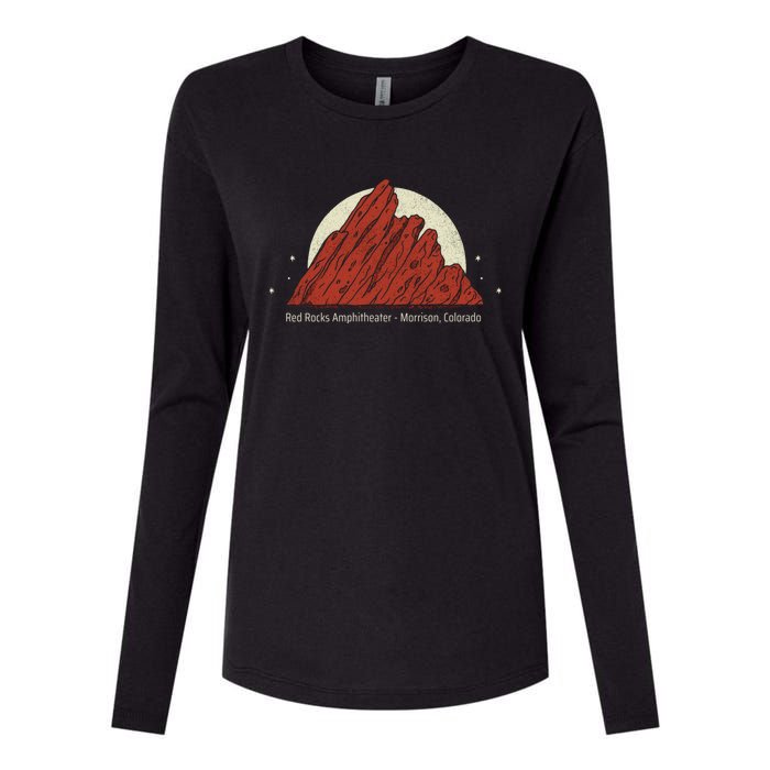 Red Rocks Amphitheater - Morrison Colorado Womens Cotton Relaxed Long Sleeve T-Shirt