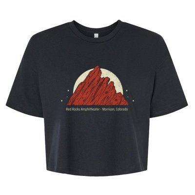 Red Rocks Amphitheater - Morrison Colorado Bella+Canvas Jersey Crop Tee