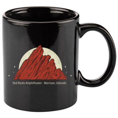 Red Rocks Amphitheater - Morrison Colorado 11oz C Handle Ceramic Mug