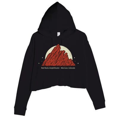 Red Rocks Amphitheater - Morrison Colorado Crop Fleece Hoodie