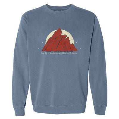 Red Rocks Amphitheater - Morrison Colorado Garment-Dyed Sweatshirt