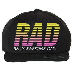 RAD Really Awesome Dad Fathers Day Wool Snapback Cap