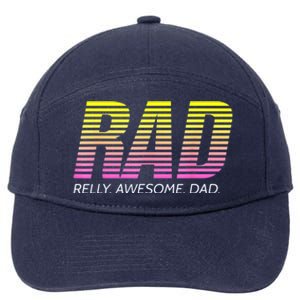 RAD Really Awesome Dad Fathers Day 7-Panel Snapback Hat