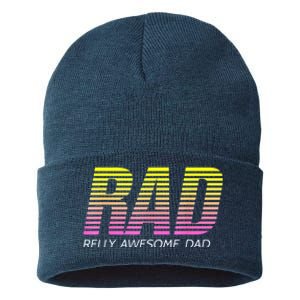 RAD Really Awesome Dad Fathers Day Sustainable Knit Beanie