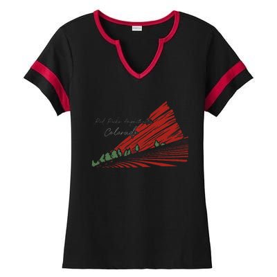 Red Rocks Amphitheater Colorado Ladies Halftime Notch Neck Tee