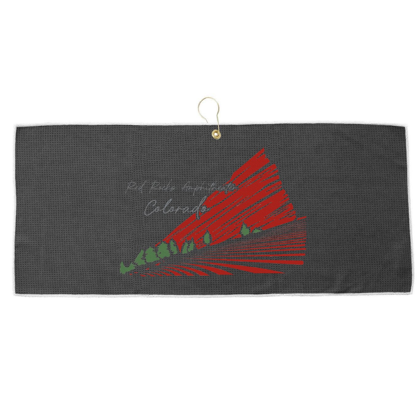 Red Rocks Amphitheater Colorado Large Microfiber Waffle Golf Towel