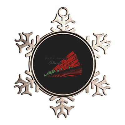 Red Rocks Amphitheater Colorado Metallic Star Ornament